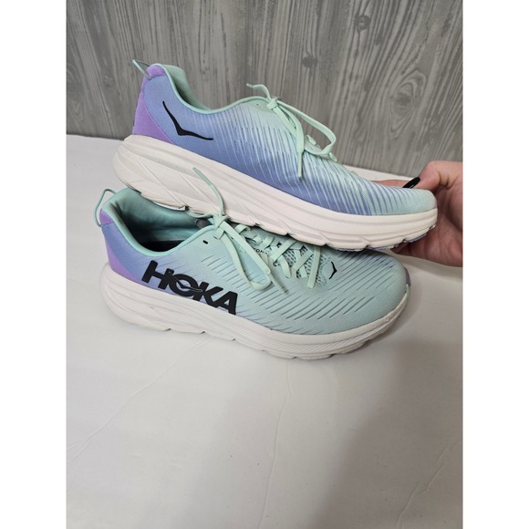 Hoka Shoes - Hoka Rincon 3 Women Running Shoes Teal Purple Lightweight Comfort Size 10